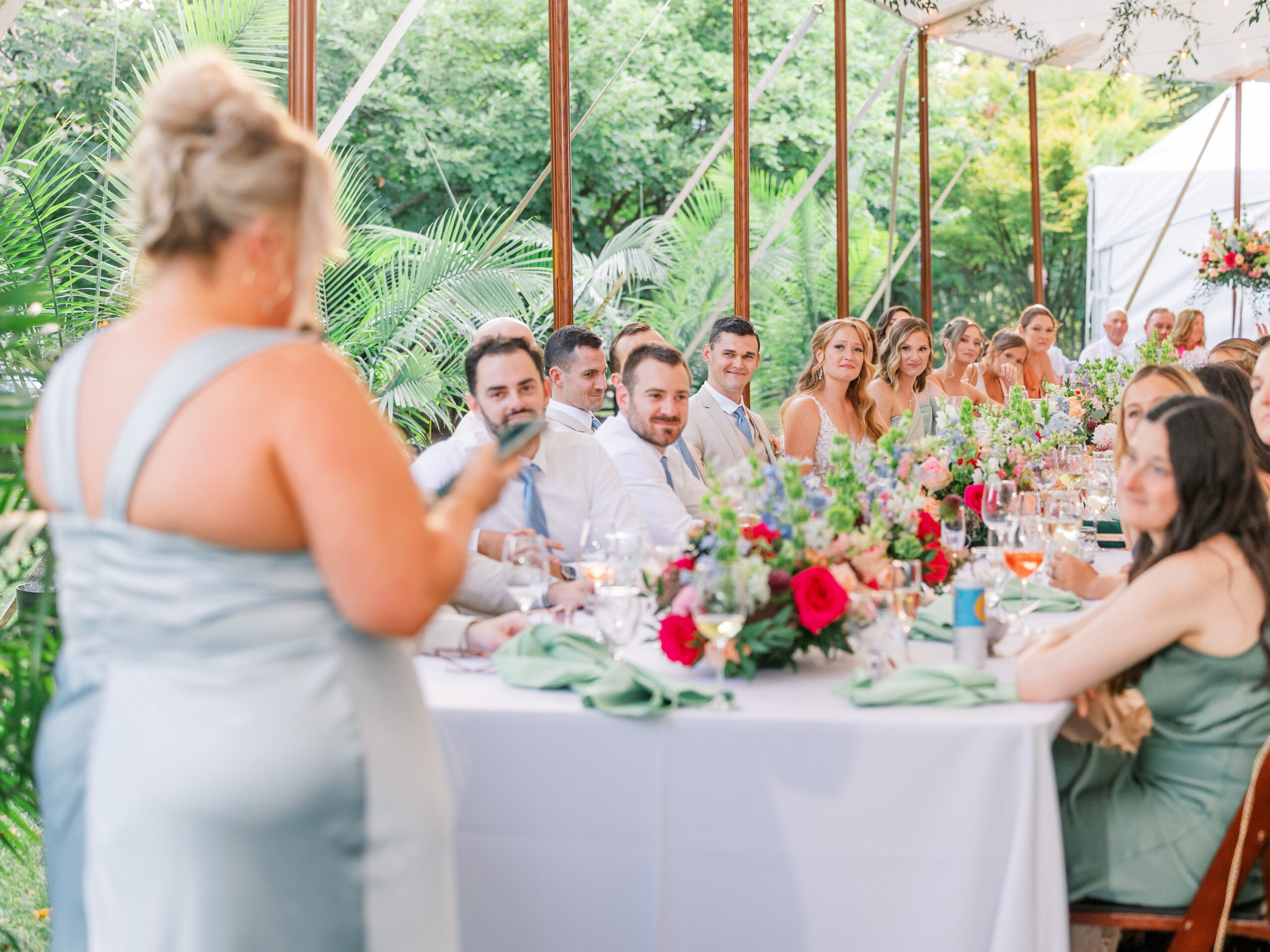 A wedding speech by the bride's sister, delivered with passion and warmth.